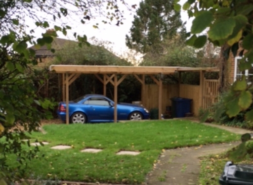 timber carport small