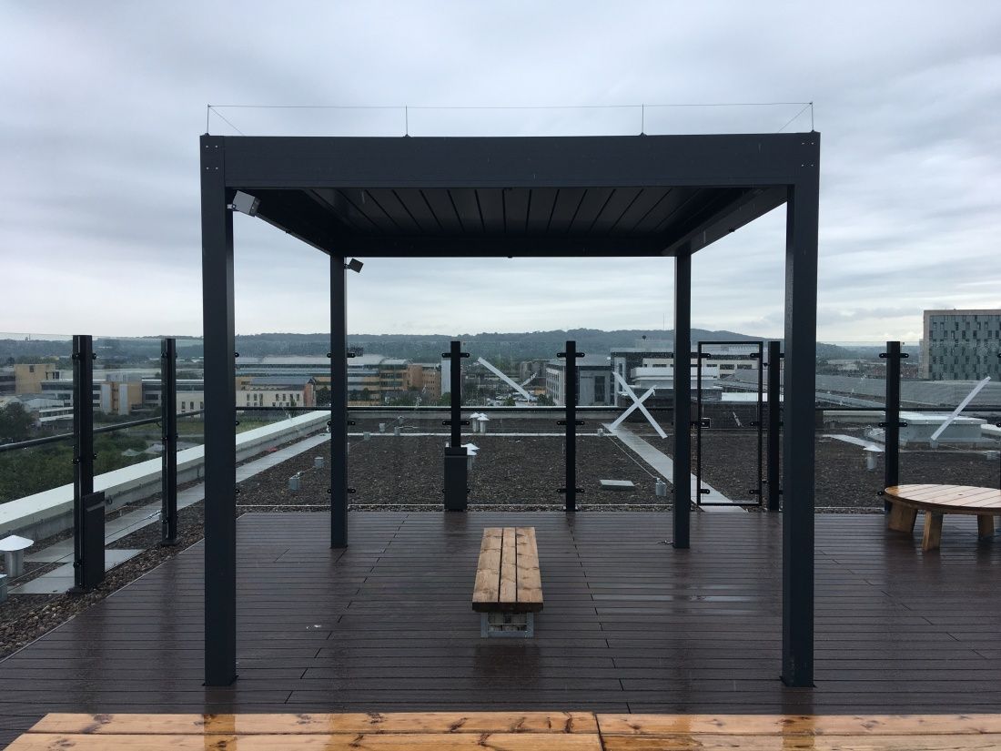 Bioclimatic Pergola Rooftop Cambridgestyle Cardiff Wales