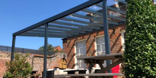 Glass Veranda Anthracite Grey East Coast Canopies Lincolnshire