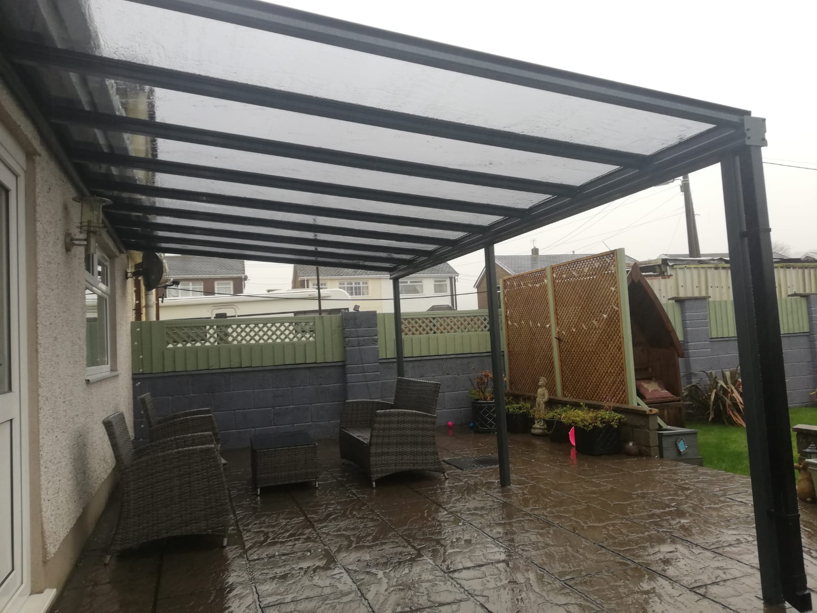 Veranda Installed in Wales, Glynneath