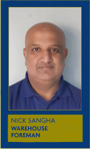 Nick Sangah Warehouse Foreman