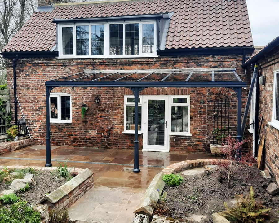 Milwood Group Clever Split Height Veranda Install York Alfresco Canopies