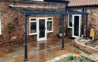 Milwood Group Clever Split Height Veranda Install York Alfresco Canopies
