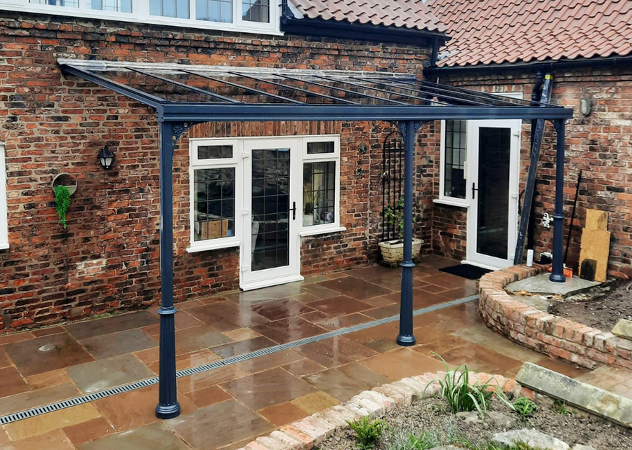 Milwood Group Clever Split Height Veranda Install York Alfresco Canopies