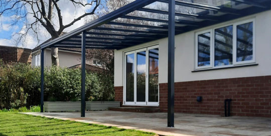 Milwood Group Veranda Installation Harrogate Simplicity 6 Alfresco Canopies