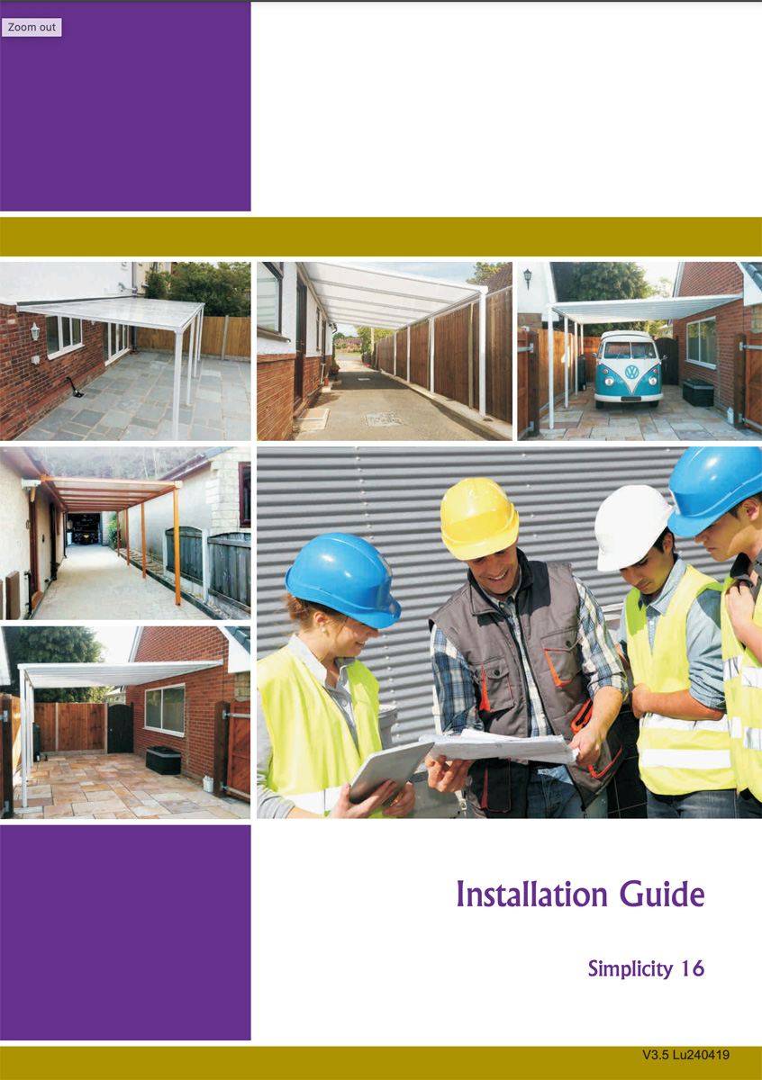 Milwood Group Simplicity 16 Installation Guide