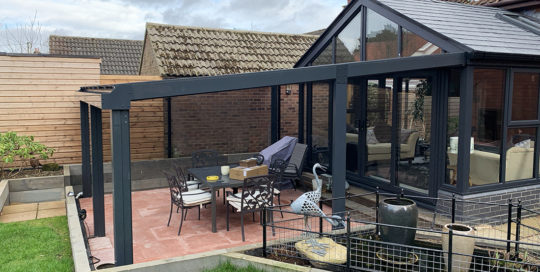 Milwood Group Alfresco Contemporary Veranda Installation Gressenhall Norfolk