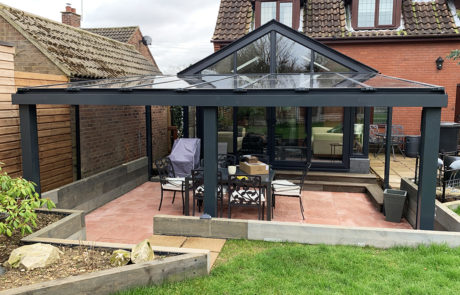 Milwood Group Alfresco Contemporary Veranda Installation Gressenhall Norfolk