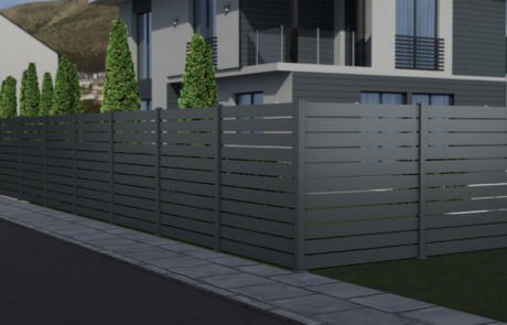 A-Fence 1850mm Post 150mm Context Keyshot