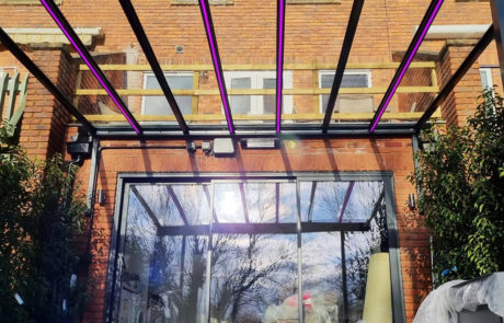Milwood Group Gibson Canopies Installation Yorkshire Veranda