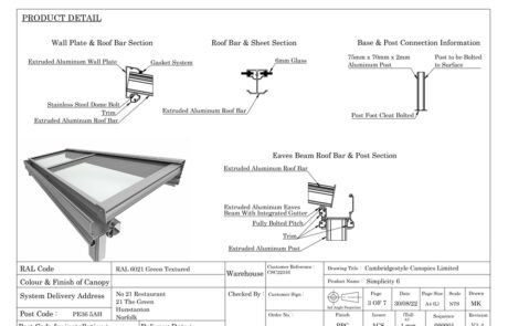 Milwood Group Cambridgestyle Canopies CAD Design Drawings