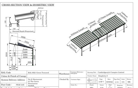Milwood Group Cambridgestyle Canopies CAD Design Drawings
