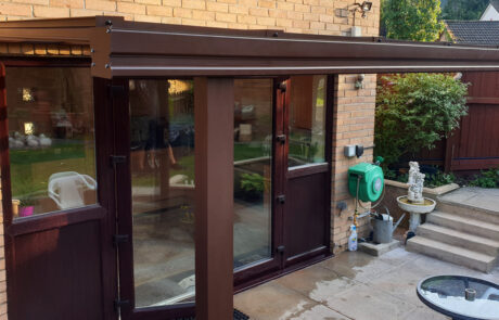 Milwood Group Installation Of Chocolate Brown Veranda In Wales Installed By Greenspace Living