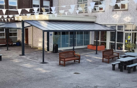 Milwood Group Simplicity 16 Veranda Installation Secondary School Roofit In Ireland