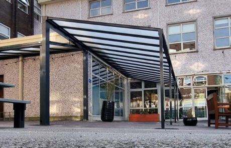 Milwood Group Simplicity 16 Veranda Installation Secondary School Roofit In Ireland