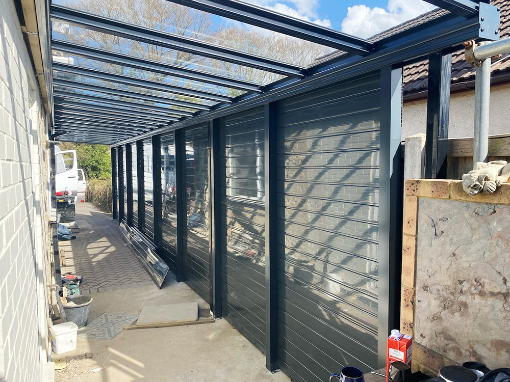 Lovely Walkway Canopy installation in Whitstable, Kent, installed by our Trade Partner SBI Limited