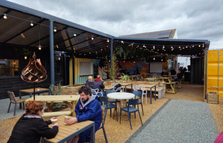 Complex Commercial Canopy Open Air Street Food Ely Cambridge Canopies