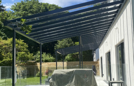 veranda canopy simplicity xtra-glass roof anthracite grey ral7016 perranporth cornwall